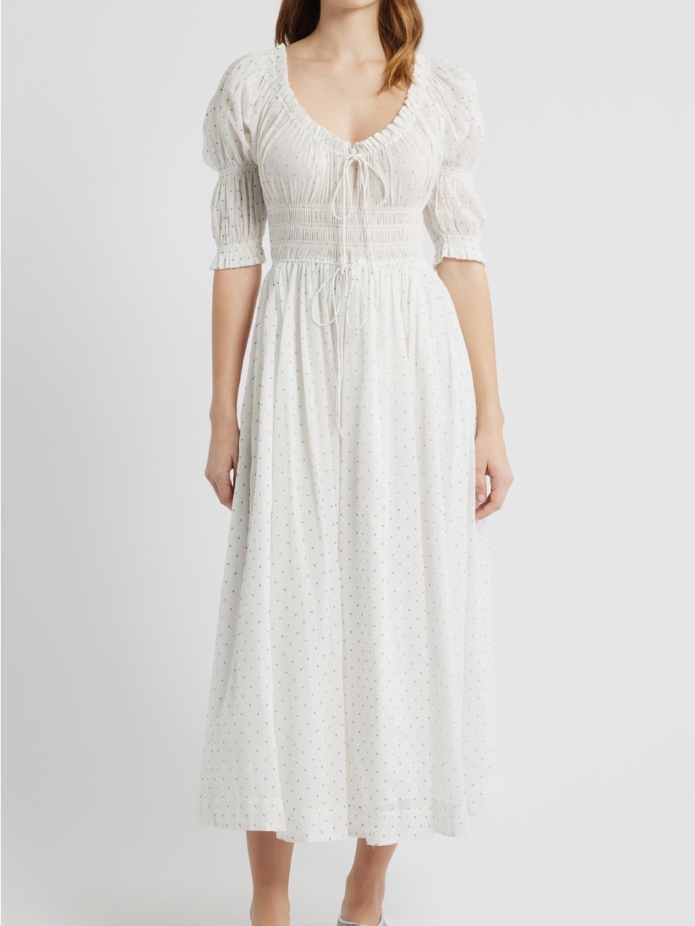 NWT Doen Ischia Dress in Flock Dot | XL